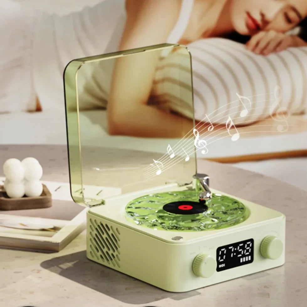 Compact Retro White Noise Bluetooth Speaker